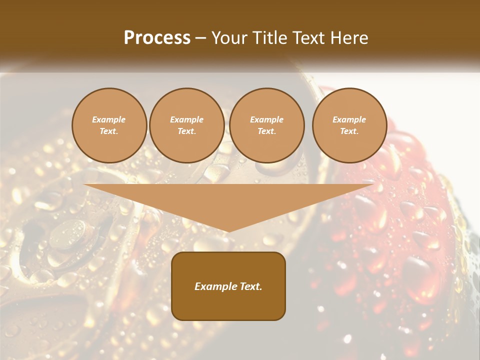 A Cola Can With Water Droplets On It PowerPoint Template