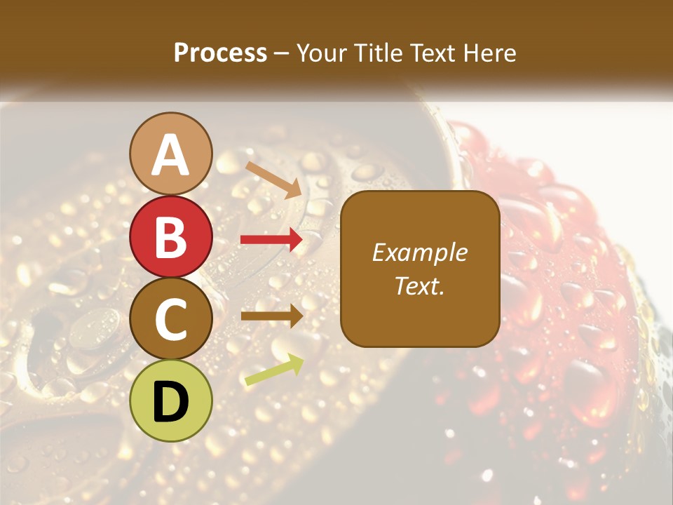 A Cola Can With Water Droplets On It PowerPoint Template