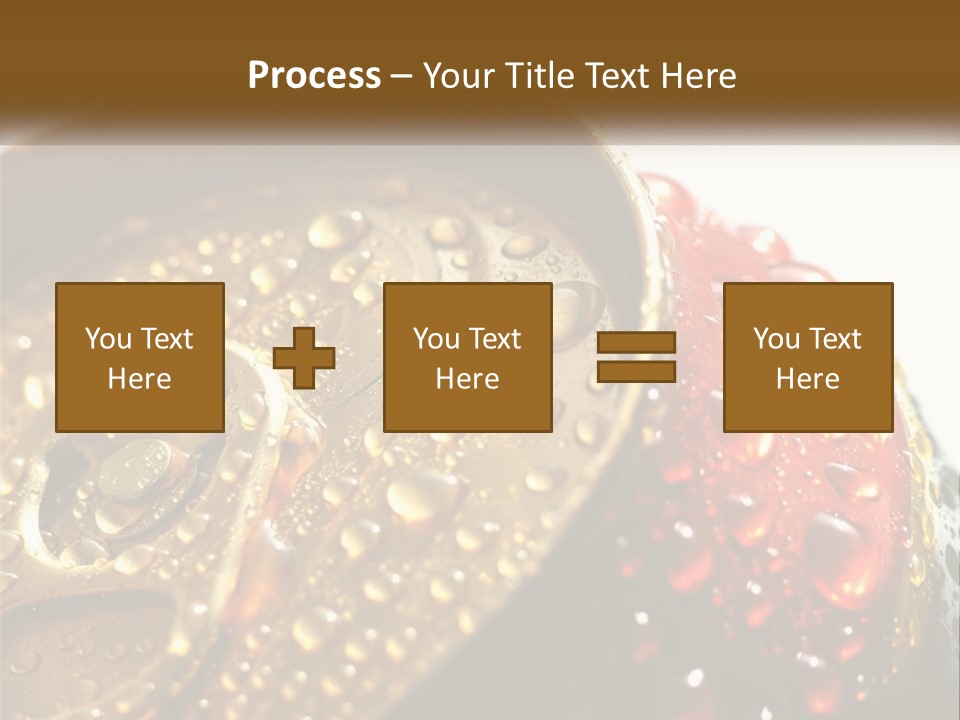 A Cola Can With Water Droplets On It PowerPoint Template