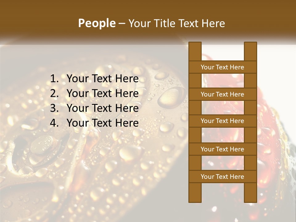 A Cola Can With Water Droplets On It PowerPoint Template