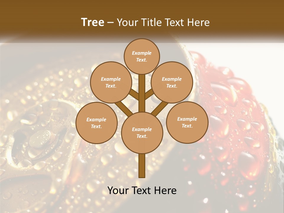 A Cola Can With Water Droplets On It PowerPoint Template