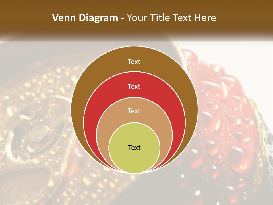 A Cola Can With Water Droplets On It PowerPoint Template