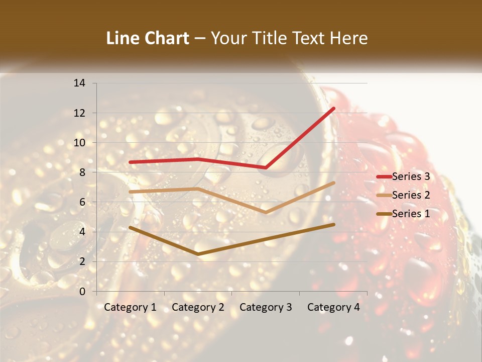 A Cola Can With Water Droplets On It PowerPoint Template