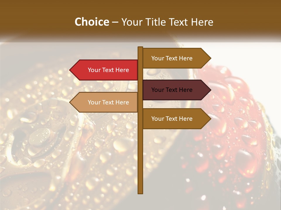 A Cola Can With Water Droplets On It PowerPoint Template