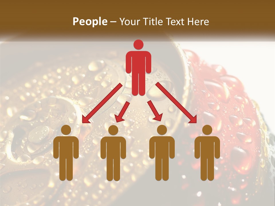 A Cola Can With Water Droplets On It PowerPoint Template