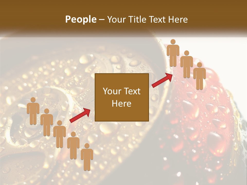 A Cola Can With Water Droplets On It PowerPoint Template