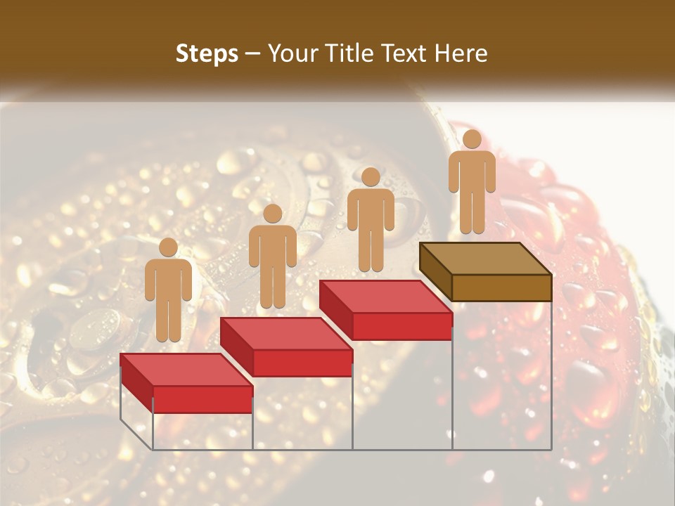 A Cola Can With Water Droplets On It PowerPoint Template