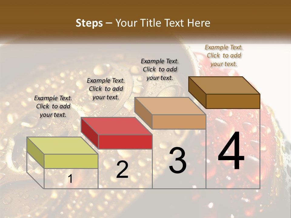 A Cola Can With Water Droplets On It PowerPoint Template