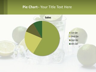 A Glass Of Water With Limes And Ice PowerPoint Template