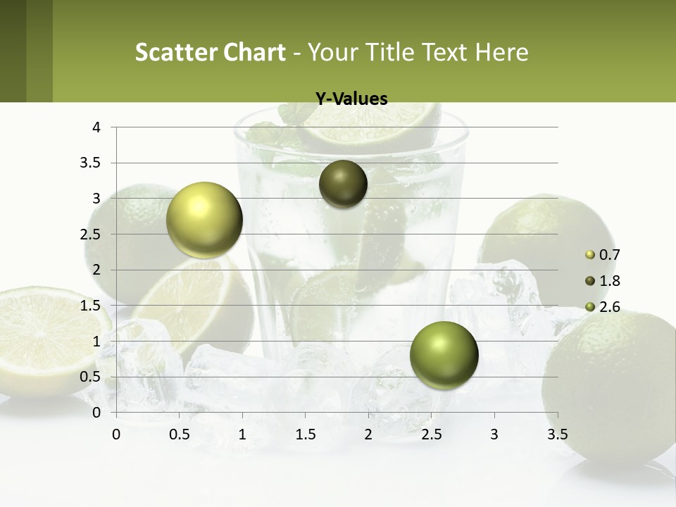 A Glass Of Water With Limes And Ice PowerPoint Template