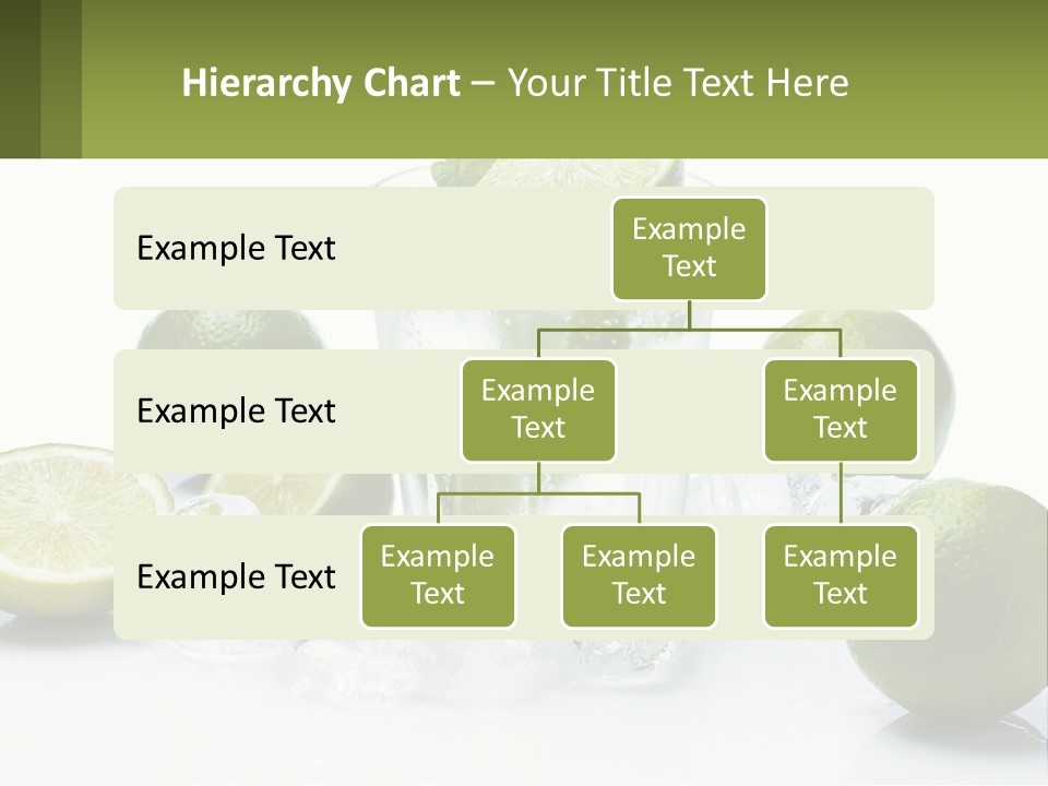 A Glass Of Water With Limes And Ice PowerPoint Template