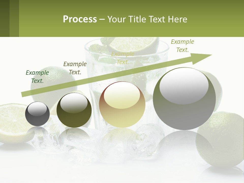 A Glass Of Water With Limes And Ice PowerPoint Template