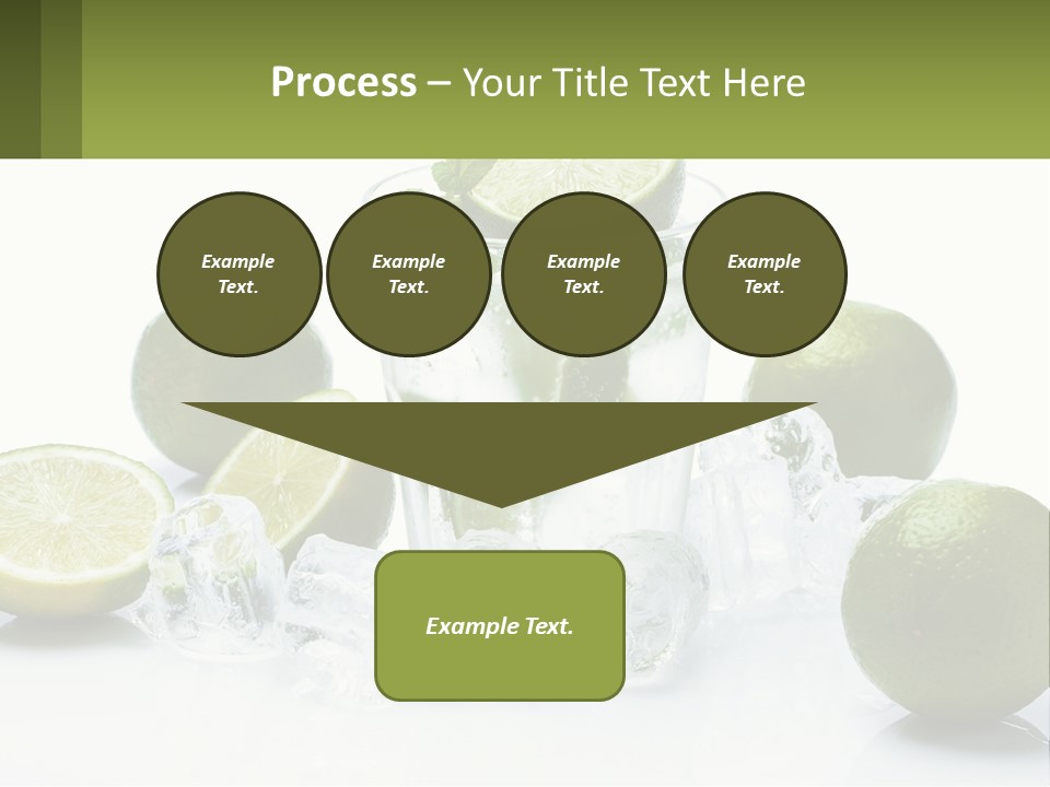 A Glass Of Water With Limes And Ice PowerPoint Template