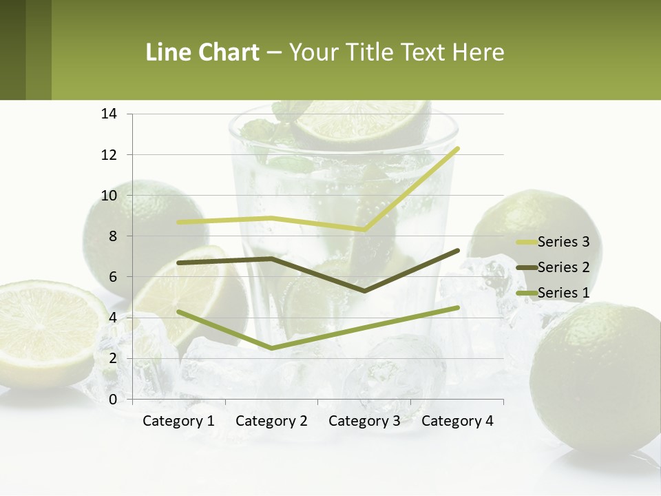 A Glass Of Water With Limes And Ice PowerPoint Template