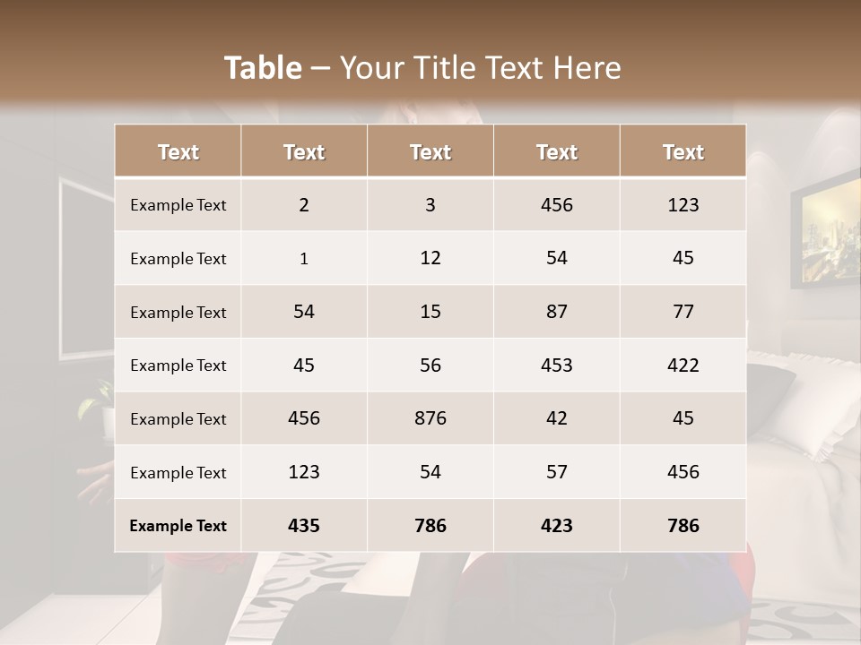 A Man Sitting On A Bed Next To A Woman PowerPoint Template