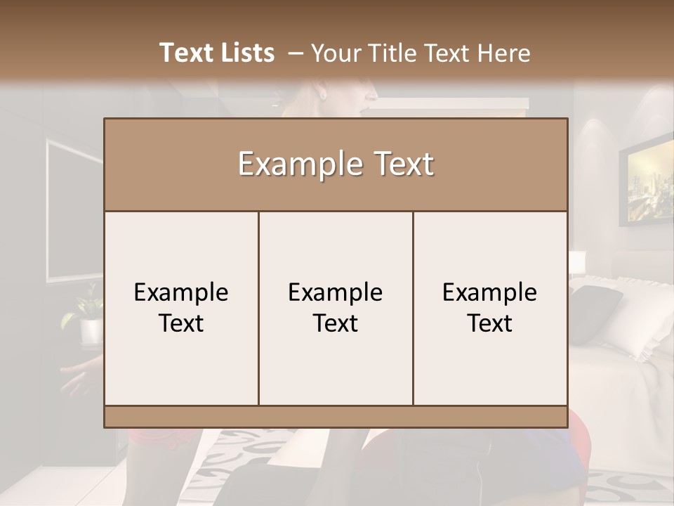A Man Sitting On A Bed Next To A Woman PowerPoint Template