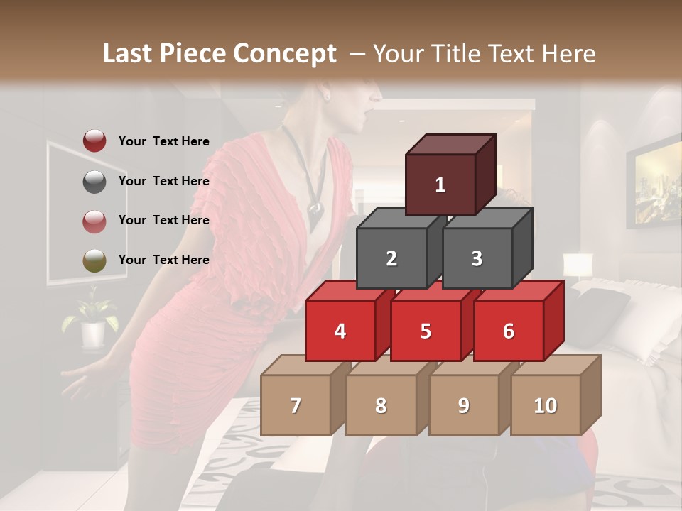 A Man Sitting On A Bed Next To A Woman PowerPoint Template