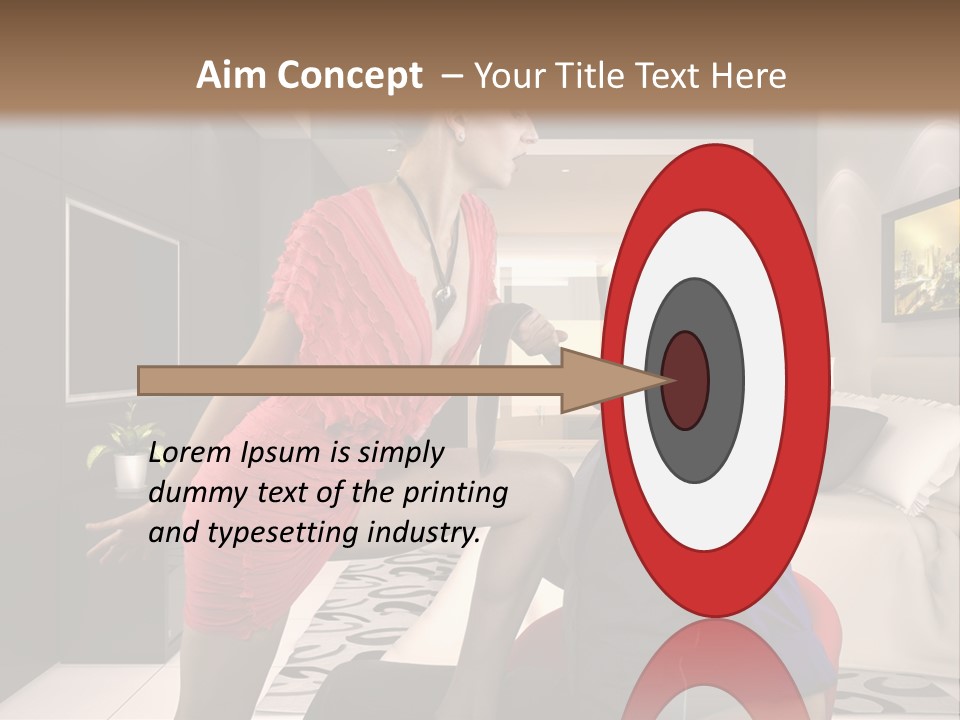 A Man Sitting On A Bed Next To A Woman PowerPoint Template