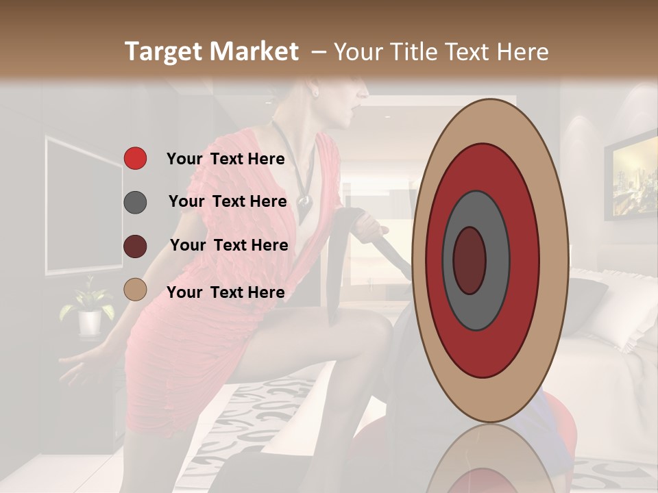 A Man Sitting On A Bed Next To A Woman PowerPoint Template