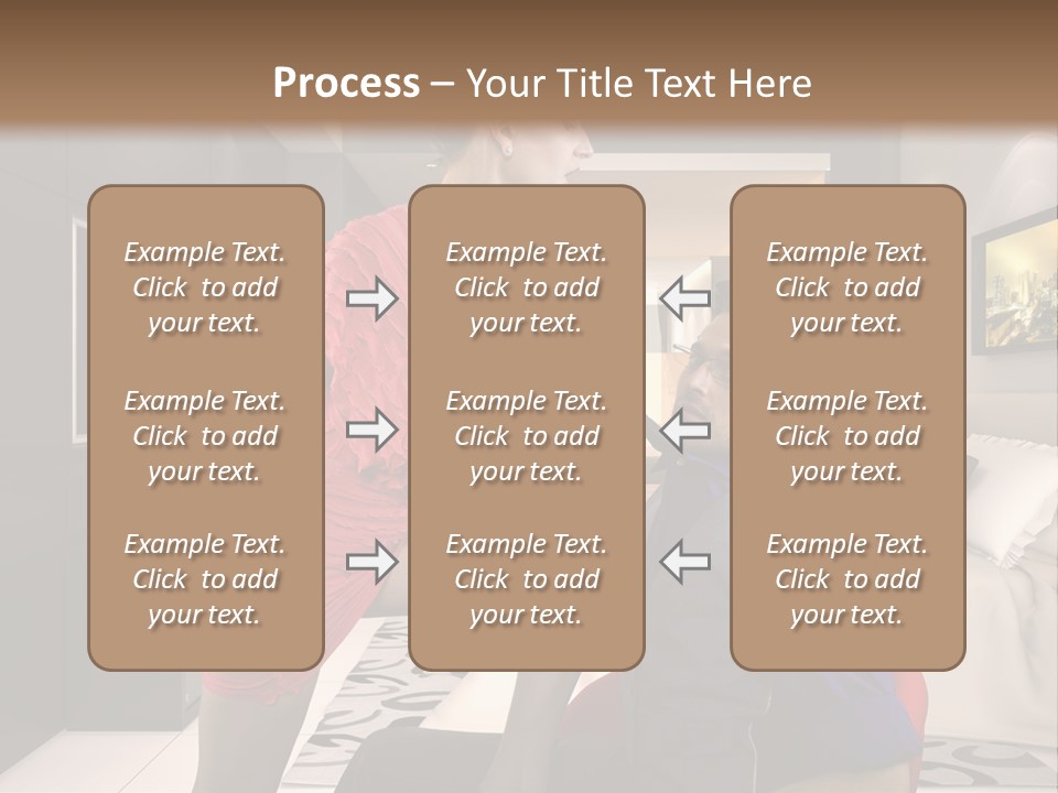 A Man Sitting On A Bed Next To A Woman PowerPoint Template