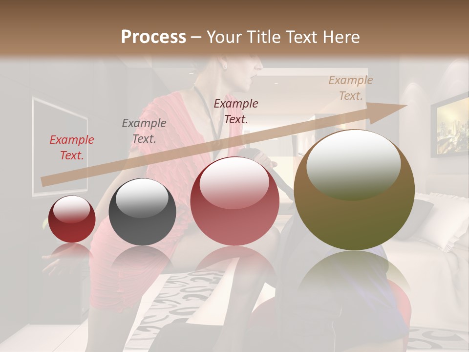 A Man Sitting On A Bed Next To A Woman PowerPoint Template