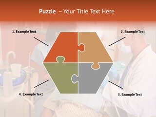 A Group Of People Standing Around A Man In A Dentist's Chair PowerPoint Template