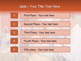 A Group Of People Standing Around A Man In A Dentist's Chair PowerPoint Template
