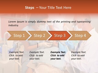 A Group Of People Standing Around A Man In A Dentist's Chair PowerPoint Template