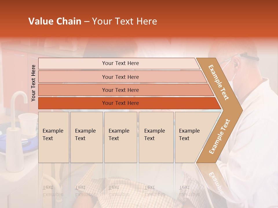 A Group Of People Standing Around A Man In A Dentist's Chair PowerPoint Template