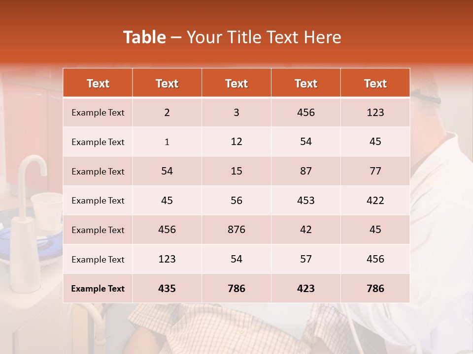 A Group Of People Standing Around A Man In A Dentist's Chair PowerPoint Template