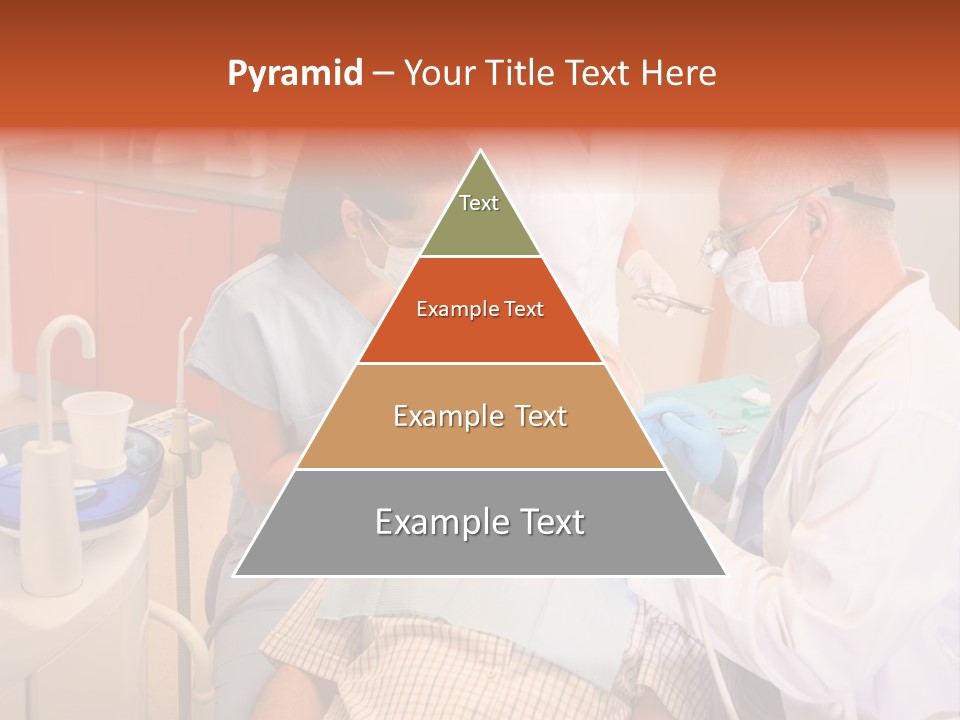 A Group Of People Standing Around A Man In A Dentist's Chair PowerPoint Template
