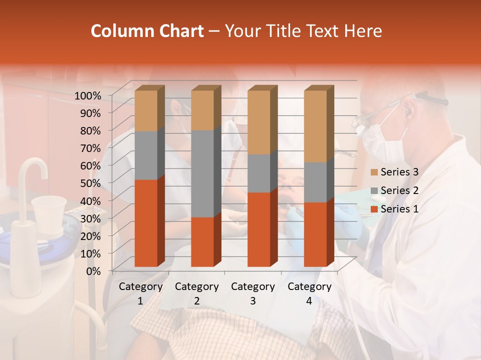 A Group Of People Standing Around A Man In A Dentist's Chair PowerPoint Template