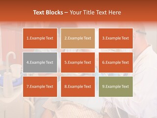 A Group Of People Standing Around A Man In A Dentist's Chair PowerPoint Template