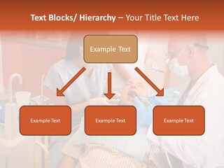 A Group Of People Standing Around A Man In A Dentist's Chair PowerPoint Template