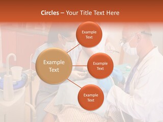 A Group Of People Standing Around A Man In A Dentist's Chair PowerPoint Template