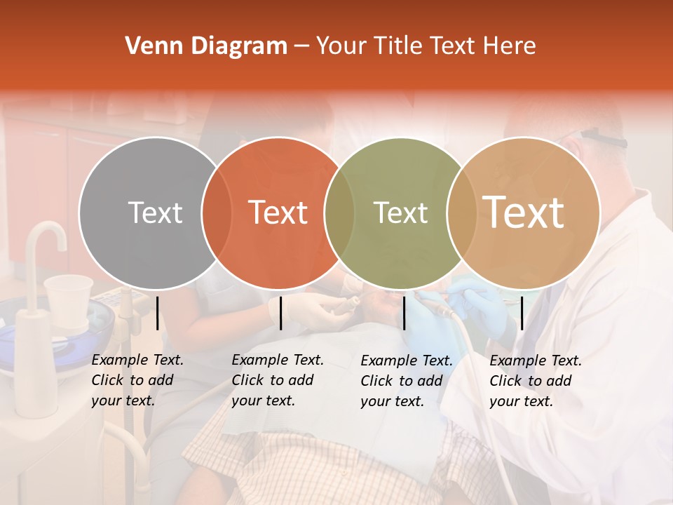 A Group Of People Standing Around A Man In A Dentist's Chair PowerPoint Template