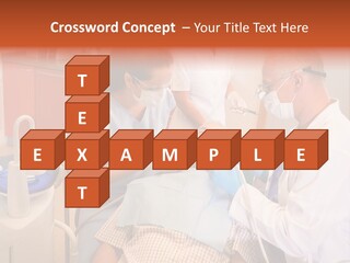 A Group Of People Standing Around A Man In A Dentist's Chair PowerPoint Template