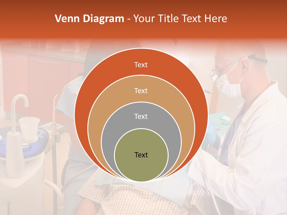 A Group Of People Standing Around A Man In A Dentist's Chair PowerPoint Template