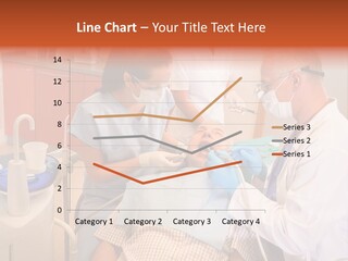 A Group Of People Standing Around A Man In A Dentist's Chair PowerPoint Template