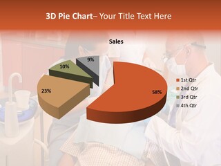 A Group Of People Standing Around A Man In A Dentist's Chair PowerPoint Template
