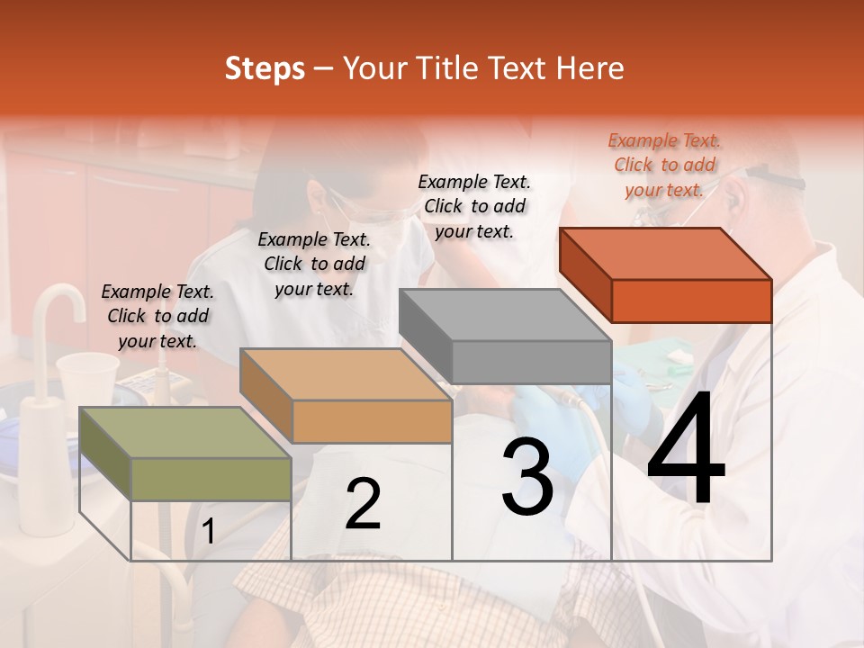 A Group Of People Standing Around A Man In A Dentist's Chair PowerPoint Template
