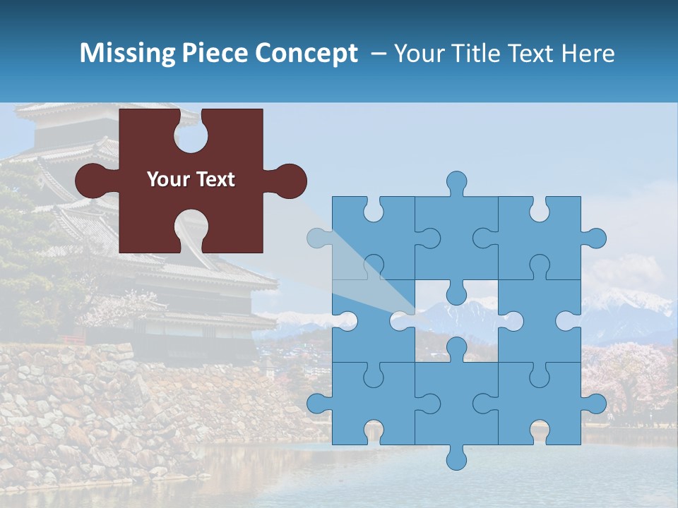 A Large Building Sitting On Top Of A Lake PowerPoint Template