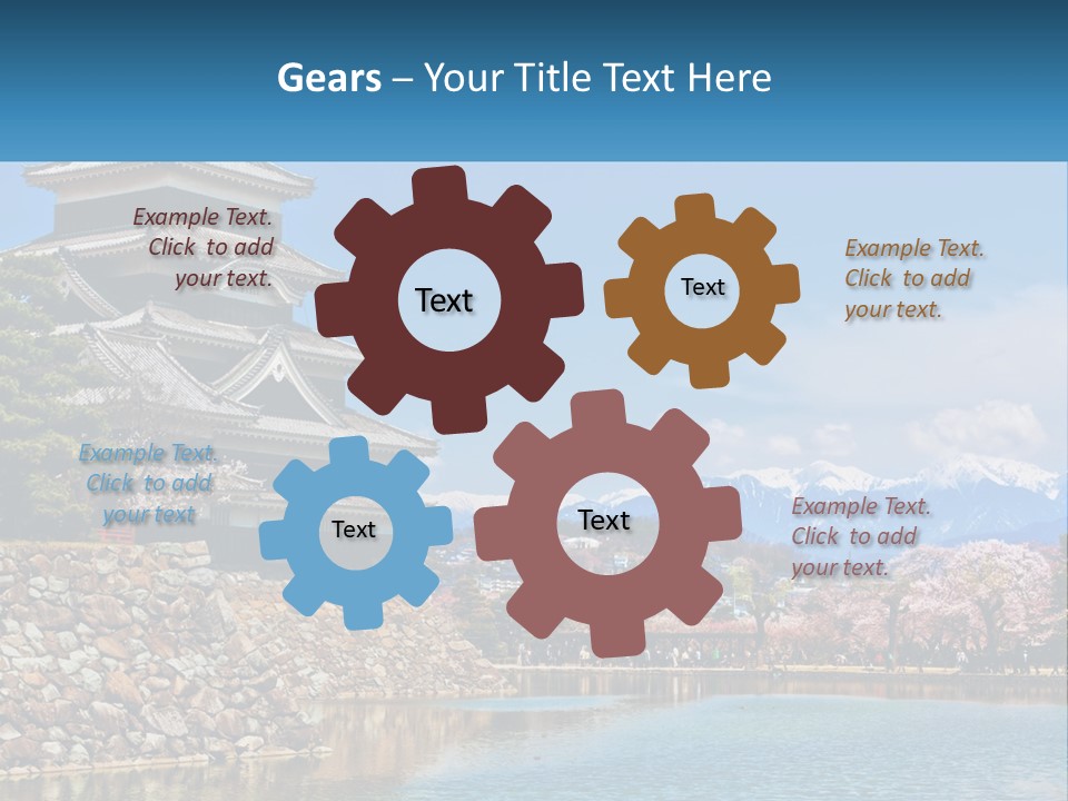 A Large Building Sitting On Top Of A Lake PowerPoint Template