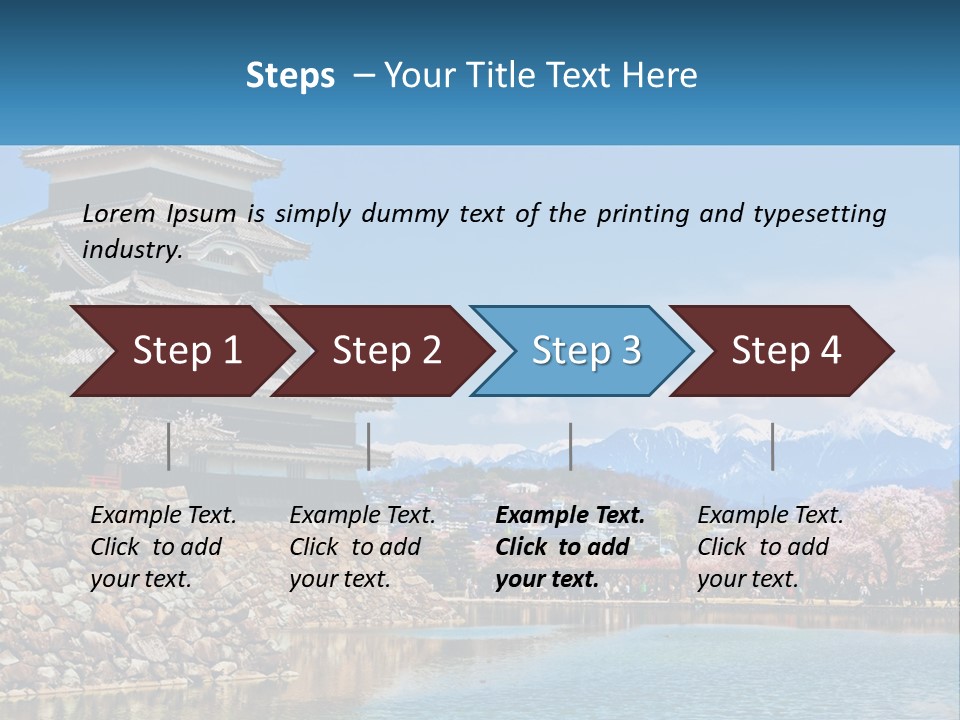 A Large Building Sitting On Top Of A Lake PowerPoint Template