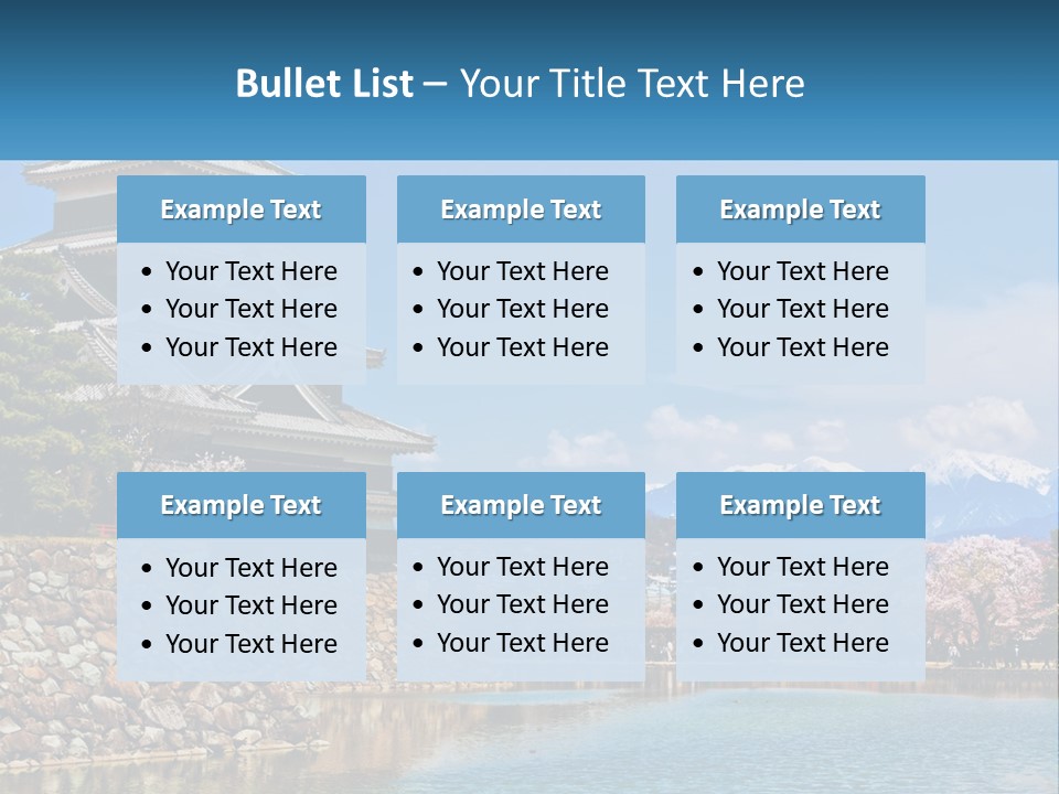 A Large Building Sitting On Top Of A Lake PowerPoint Template