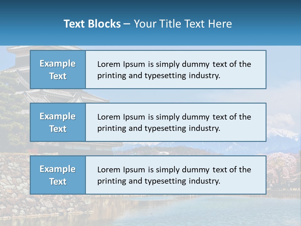A Large Building Sitting On Top Of A Lake PowerPoint Template