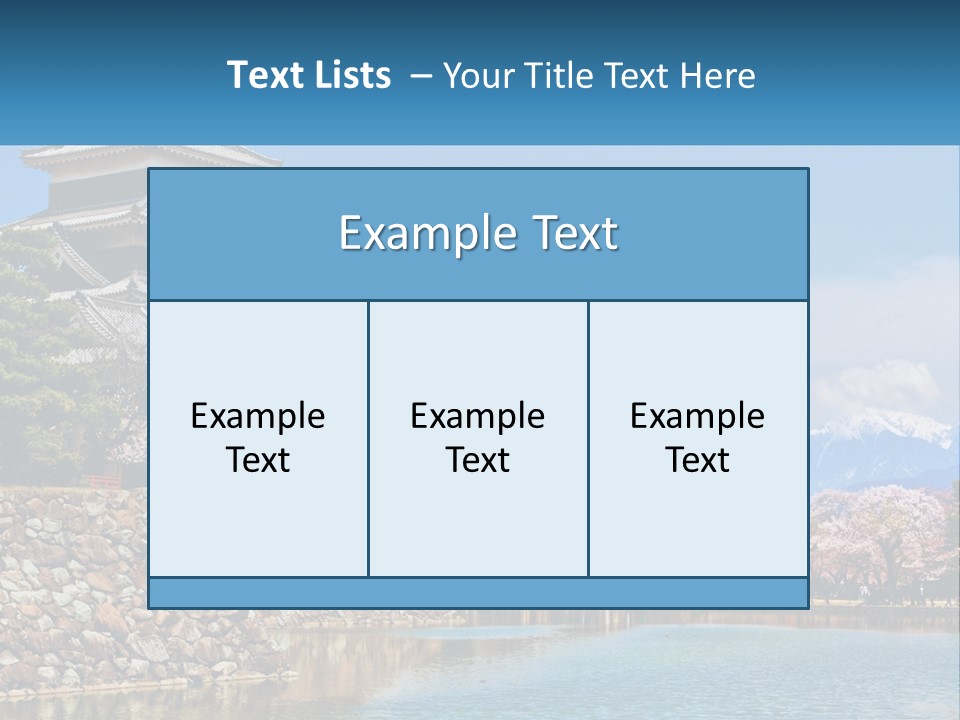 A Large Building Sitting On Top Of A Lake PowerPoint Template