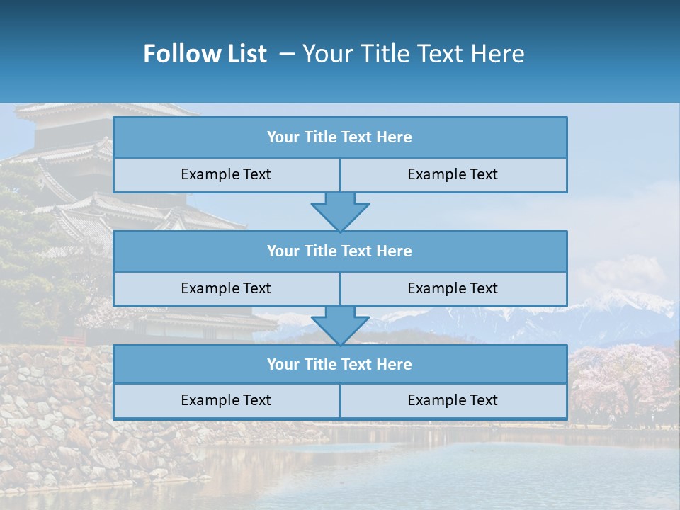 A Large Building Sitting On Top Of A Lake PowerPoint Template