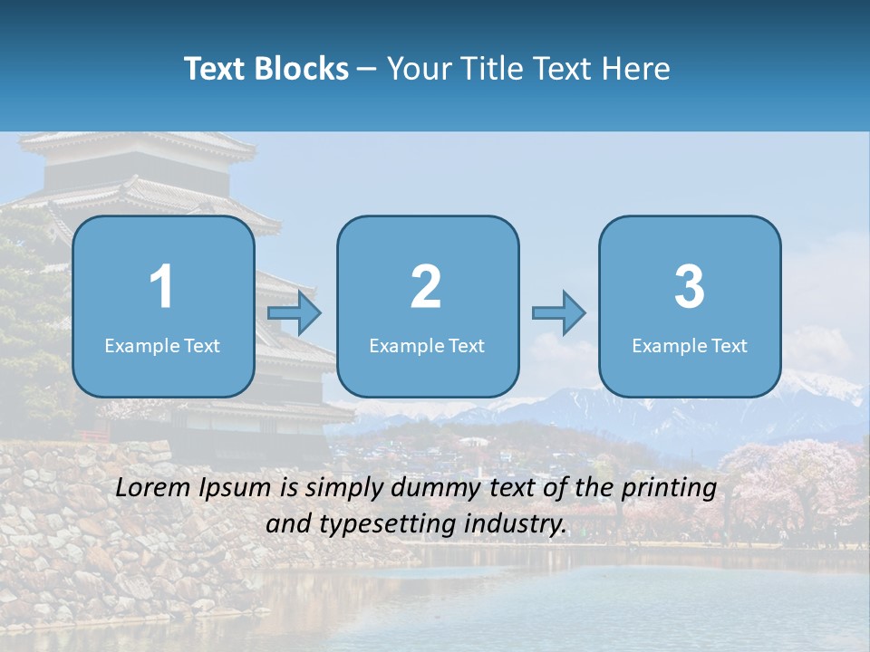 A Large Building Sitting On Top Of A Lake PowerPoint Template