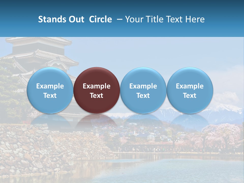 A Large Building Sitting On Top Of A Lake PowerPoint Template